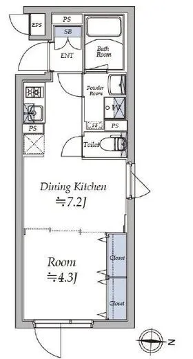 アトリオフラッツ菊川north 503