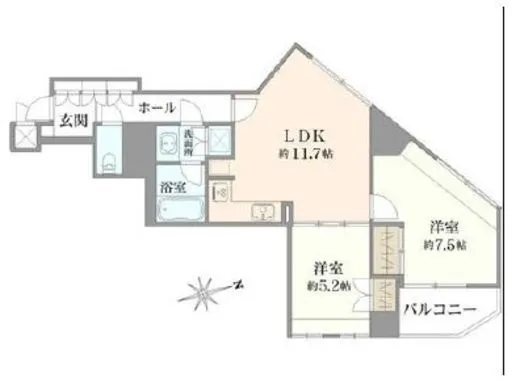 ヴィア・シテラ新宿 6階 58.92㎡