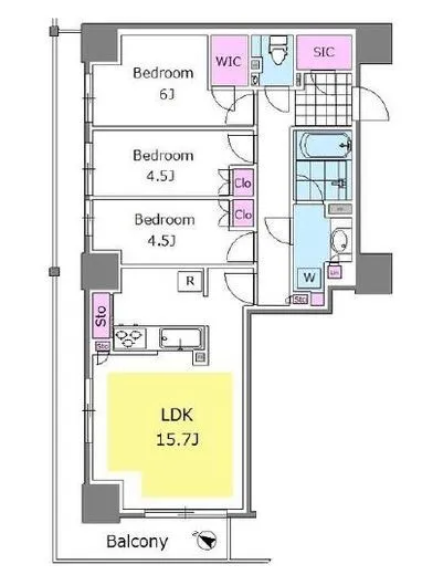 王子飛鳥山ザ・ファーストタワー＆レジデンス 8階 73.62㎡