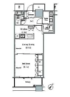 THE TOKYO TOWERS MIDTOWER 13階 51.78㎡