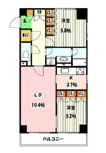 レグノ・カリテ品川シーサイド 14階 61.93㎡