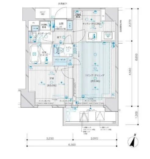 メインステージ九段下 6階 42㎡