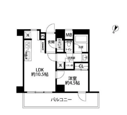 プライムフィット中目黒 9階 38.86㎡