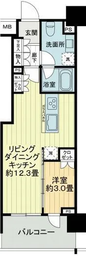 リビオ目黒ザ・プレイス 9階 36.98㎡