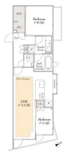 LUMIEC suite EBISU (ルミークスイート恵比寿) 305