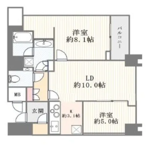 ＴＨＥ　ＲＯＰＰＯＮＧＩ　ＴＯＫＹＯ　ＣＬＵＢ　ＲＥＳＩＤＥＮＣＥ 13階 61.17㎡