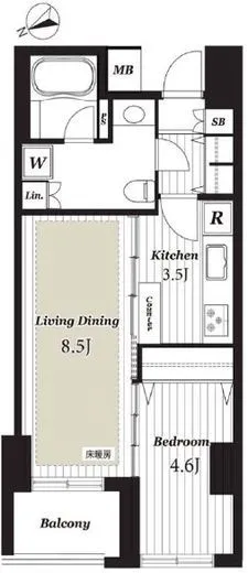 オープンレジデンシア銀座ｅｓｔ 10階 41.12㎡