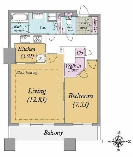 スカイライトタワー 34階 59.08㎡