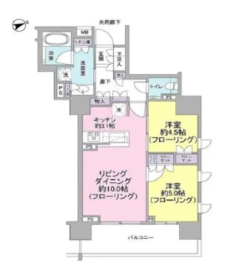 ウェリス六本木 3階 56.27㎡