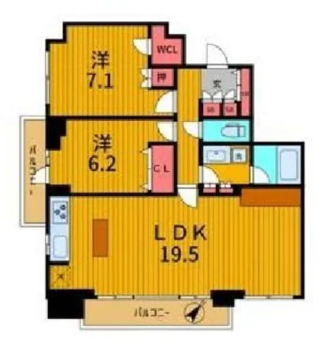 パークハウス千駄ヶ谷 2階 74.32㎡