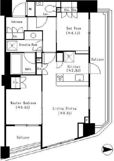 パークリュクス三宿 7階