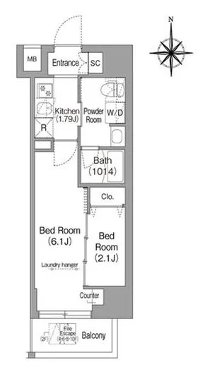 コンフォリア・リヴ下落合 404