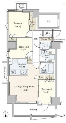 リビオ神楽坂 12階