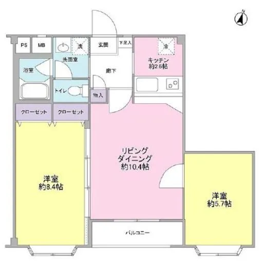 ガーデンハウス目黒 2階