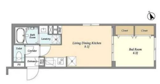 ウェルスクエア恵比寿Ⅱ 201