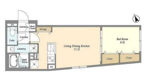 ウェルスクエア恵比寿Ⅱ 303