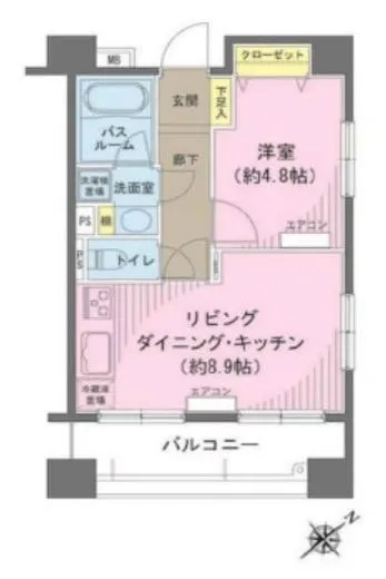 ヒルレジデンス大崎 1階 34.1㎡