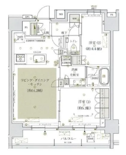 アトラス西日暮里道灌山 6階