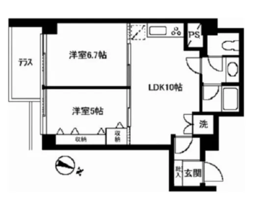 ベルテ代々木上原2 1階