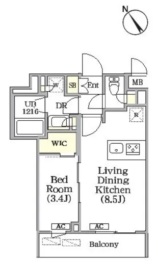 ユーレジデンス目黒東山 202