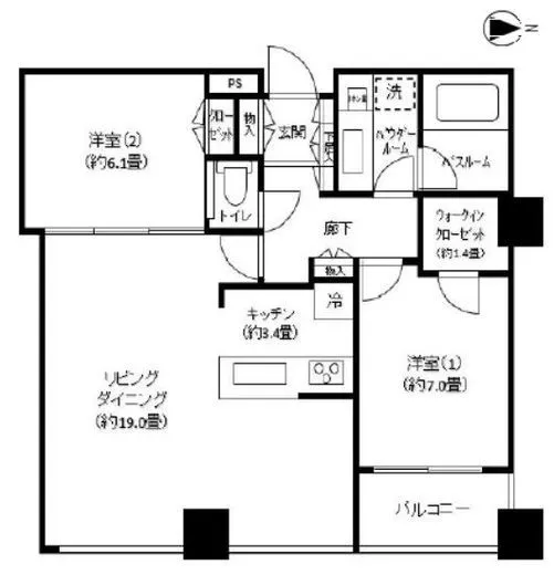 シティタワーズ豊洲ザ・ツイン サウスタワー 42階 76.45㎡
