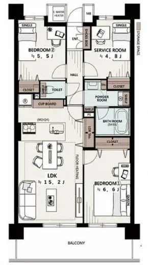 TOKYOシティトリエ 2階 70.45㎡