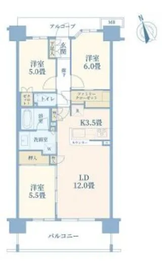 ローレルコート練馬新桜台 4階 71.46㎡