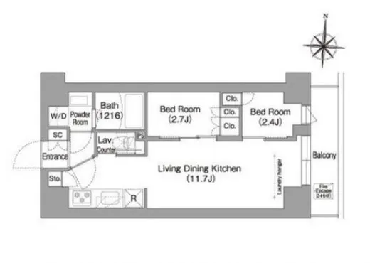 コンフォリア・リヴ南品川 702
