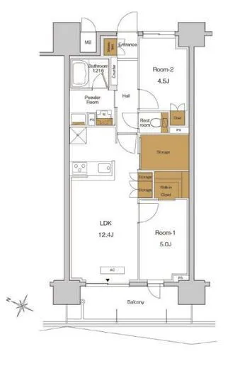 ＲＪＲプレシア東十条ガーデン 1205