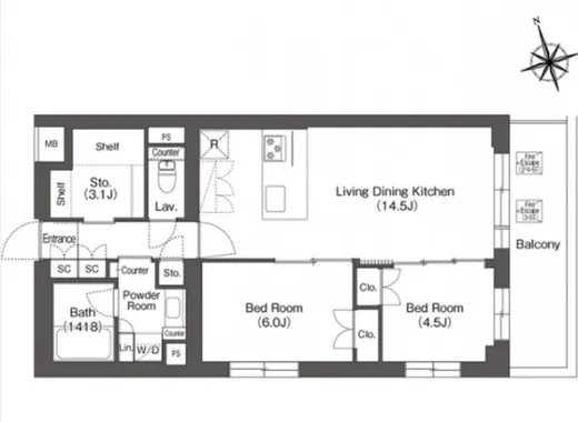 ルーウェ東大泉 412