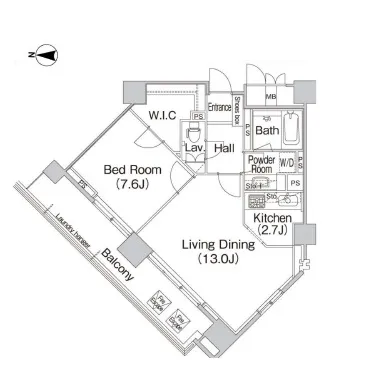 ミレニアムガーデンコート 3階 56.34㎡