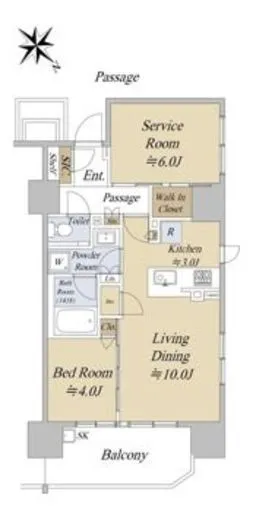 シティハウス巣鴨 10階 55.47㎡