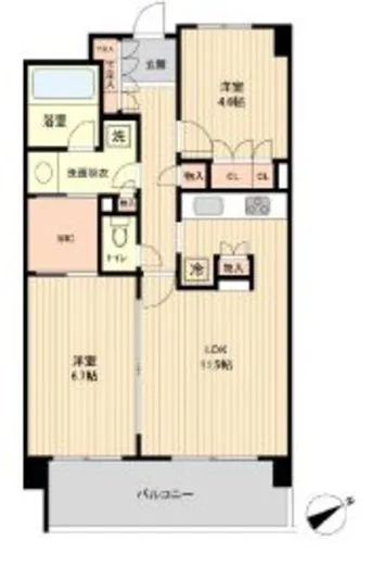 ＨＦ若林公園レジデンス 202