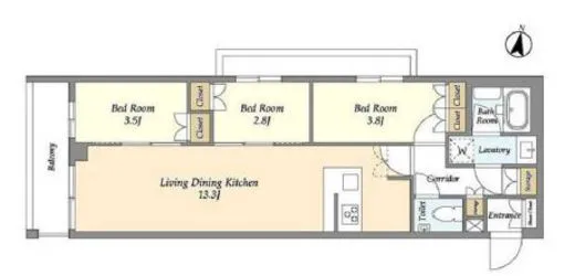 アジールコート練馬中村橋 201