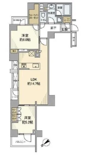 オープンレジデンシア西片 2階 61.89㎡