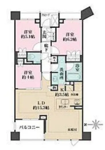 パークハウス東中野リヴゴーシュ 2階