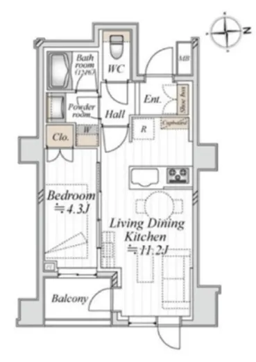 サンウッド三田綱町 3階