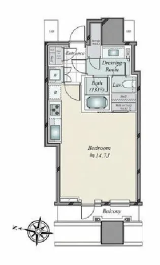 パークコート渋谷ザタワー 16階 41.72㎡