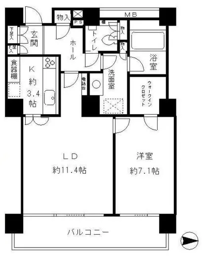 リバーポイントタワー 1204