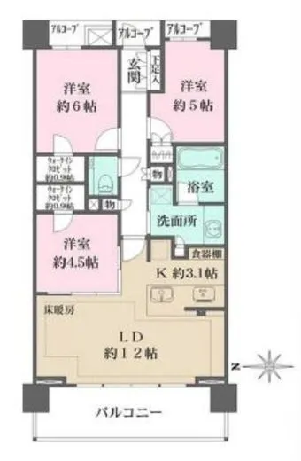 ザ・パークハウス東品川 6階