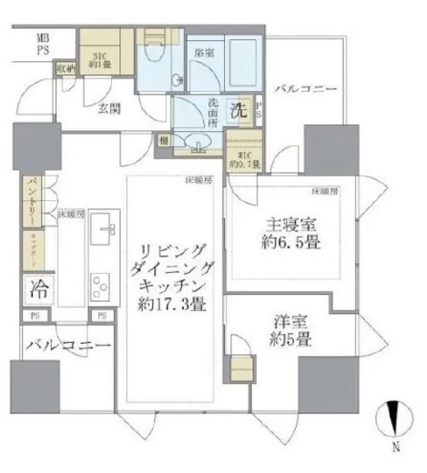 三田ガーデンヒルズ　サウスヒル 13階 64.51㎡