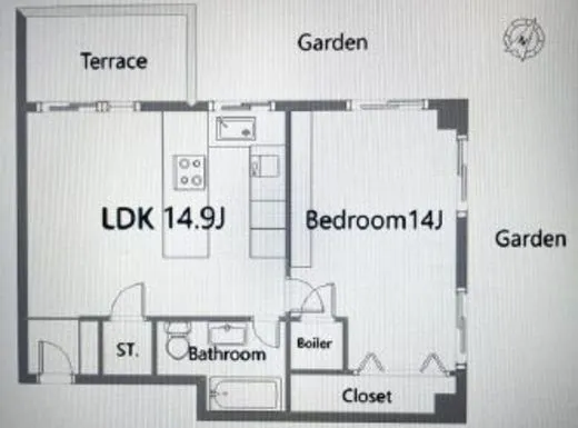 ロイヤル元麻布ガーデン 1階 58.75㎡