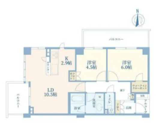 アデニウム高輪 2階 55.79㎡