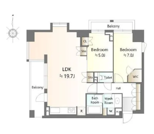 ヴィークコート代々木初台 5階 72.27㎡