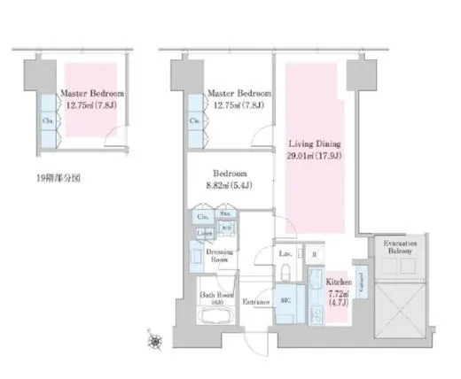 セントラルパークタワー・ラ・トゥール新宿ファースト 1906