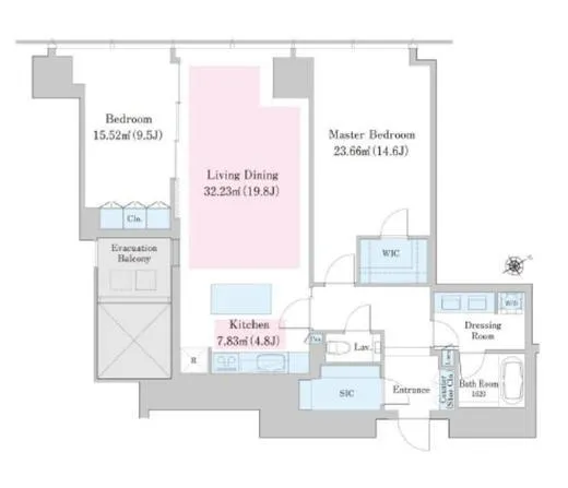 セントラルパークタワー・ラ・トゥール新宿ファースト 2203