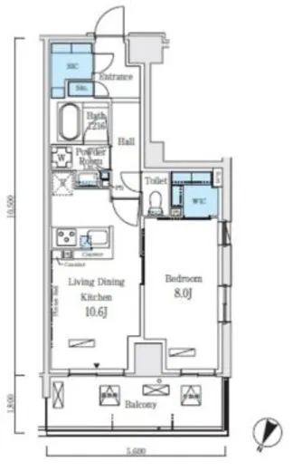 ロイヤルパークス赤羽ノース 514