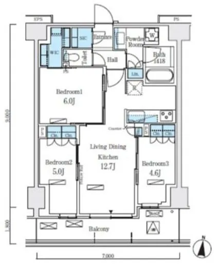 ロイヤルパークス赤羽ノース 937