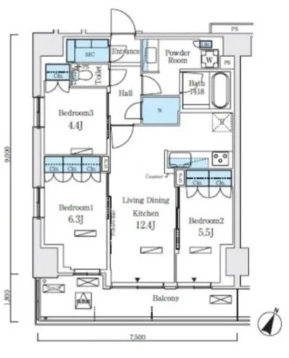 ロイヤルパークス赤羽ノース 413