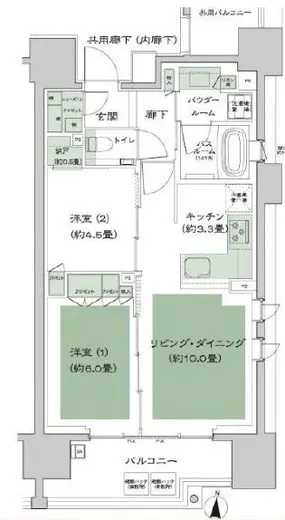 シティハウス湯島ステーションコート 8階 55.15㎡